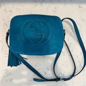 Gucci Blue Crossbody Bag w/CoA